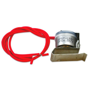 Appli Parts APBT-L55C Bimetal Termico 2 Cables Appli Parts Abre a 13C y Cierra a 2C, con clip, cables de colores rojo y rojo, Referencia BIM-317 / Termodisco Appli Parts APBT-L55C Bimetal Termico 2 Cables Appli Parts Abre a 13C y Cierra a 2C, con clip, cables de colores rojo y rojo, Referencia BIM-317 / Termodisco