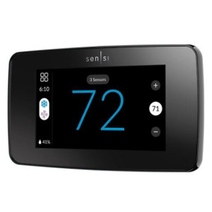 Sensi 1F96U-42WFB Termostato para Aire Acondicionado SensiTouch Digital 2 Multi-Etapa Programable, WiFi, Horizontal 24V Negro Sensi 1F96U-42WFB Termostato para Aire Acondicionado SensiTouch Digital 2 Multi-Etapa Programable, WiFi, Horizontal 24V Negro