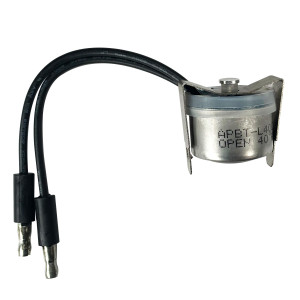 Appli Parts APBT-L40C Bimetal Termico 2 Cables Abre a 4C y Cierra a -7C, con clip, cables de colores negro y negro, Referencia BIM-316 / Termodisco Appli Parts APBT-L40C Bimetal Termico 2 Cables Abre a 4C y Cierra a -7C, con clip, cables de colores negro y negro, Referencia BIM-316 / Termodisco