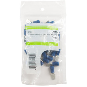 Insulated male slip-on  pack of 50  wire range 16-14  tab size  250 6219LX Insulated male slip-on  pack of 50  wire range 16-14  tab size  250 6219LX