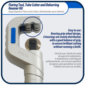 Appli Parts APT-FT300L Expansor Hidraulico, Corta Tubo y Desbarbador para tuberias 3/8, 1/2, 5/8, 3/4, 7/8, 1, 1-1/8, 1-1/4, 1-3/8, 1-1/2, 1-5/8 pulg para Cobre, Aluminio y otros materiales blandos Appli Parts APT-FT300L Expansor Hidraulico, Corta Tubo y Desbarbador para tuberias 3/8, 1/2, 5/8, 3/4, 7/8, 1, 1-1/8, 1-1/4, 1-3/8, 1-1/2, 1-5/8 pulg para Cobre, Aluminio y otros materiales blandos