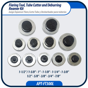Appli Parts APT-FT300L Expansor Hidraulico, Corta Tubo y Desbarbador para tuberias 3/8, 1/2, 5/8, 3/4, 7/8, 1, 1-1/8, 1-1/4, 1-3/8, 1-1/2, 1-5/8 pulg para Cobre, Aluminio y otros materiales blandos Appli Parts APT-FT300L Expansor Hidraulico, Corta Tubo y Desbarbador para tuberias 3/8, 1/2, 5/8, 3/4, 7/8, 1, 1-1/8, 1-1/4, 1-3/8, 1-1/2, 1-5/8 pulg para Cobre, Aluminio y otros materiales blandos