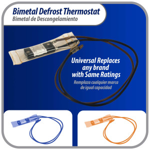 Appli Parts APBT-S2013 Bimetal Termico Tipo Asiatico 2 Cables Abre 13 C y Cierra 0 C, con cables Marron y Negro, Remplaza BIM-2013 Termodisco Appli Parts APBT-S2013 Bimetal Termico Tipo Asiatico 2 Cables Abre 13 C y Cierra 0 C, con cables Marron y Negro, Remplaza BIM-2013 Termodisco