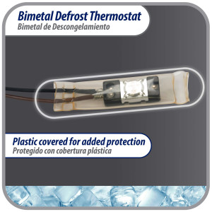 Appli Parts APBT-S2013 Bimetal Termico Tipo Asiatico 2 Cables Abre 13 C y Cierra 0 C, con cables Marron y Negro, Remplaza BIM-2013 Termodisco Appli Parts APBT-S2013 Bimetal Termico Tipo Asiatico 2 Cables Abre 13 C y Cierra 0 C, con cables Marron y Negro, Remplaza BIM-2013 Termodisco