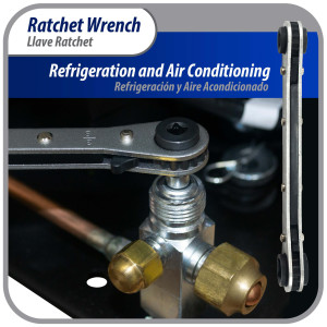 Appli Parts APT-RW122 Llave Ratchet 1/4 - 3/8 - 3/16 - 5/16 pulg, herramienta para servicios de sistemas de Aire Acondicionado y Refrigeracion Appli Parts APT-RW122 Llave Ratchet 1/4 - 3/8 - 3/16 - 5/16 pulg, herramienta para servicios de sistemas de Aire Acondicionado y Refrigeracion