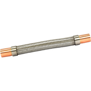Appli Parts APVE-118 1-1/8 in Vibration Absorber Eliminator Sweat Connections 13 in Long 450 psi Max working and 3,265 psi Burst pressure Appli Parts APVE-118 1-1/8 in Vibration Absorber Eliminator Sweat Connections 13 in Long 450 psi Max working and 3,265 psi Burst pressure