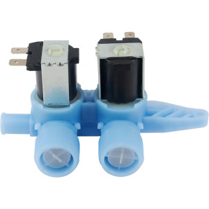 Appli Parts APIV-2112 WH13X10024 inlet water valve for washing machine 2 x 3/4 NPT Inlet 1 x 1/2 outlet 110-120 V 50/60 Hz Universal replacement for General Electric and other brands  Appli Parts APIV-2112 WH13X10024 inlet water valve for washing machine 2 x 3/4 NPT Inlet 1 x 1/2 outlet 110-120 V 50/60 Hz Universal replacement for General Electric and other brands