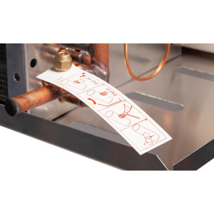 Danfoss 114U0010 Evaporador Optyma MBP/LBP R404 4.1K Btu/hr a 25F SST MBP 3.5K Btu/hr a -20F LBP Deshielo Electrico 6FPI Perfil Bajo 1 x Ventilador Axial ECM 300mm DACC RX L041.1A4/E1 230V/1Ph/60Hz 
