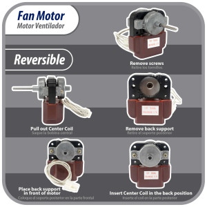 Appli Parts APFM-500 8 W Motor Ventilador, 110 V, 50/60 Hz, 0.16 A, 2800 rpm, rotacion CCW remplazo Universal para Evaporadores LG, Samsung, J500-00024K y otros Appli Parts APFM-500 8 W Motor Ventilador, 110 V, 50/60 Hz, 0.16 A, 2800 rpm, rotacion CCW remplazo Universal para Evaporadores LG, Samsung, J500-00024K y otros