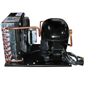 Danfoss MCGB0025R60000B 1/4HP, R134a Condensing Unit for Refrigeration, Copper Coil Aluminum Fins MBP 115/1/60 (V/Ph/Hz) 1 Fan,Fractional Compressor NF7FX, 114N0003