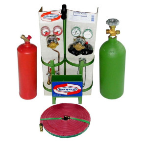 Uniweld Juego Soldadura Profesional K23C-T Incluye: Manilla Soldar / Puntas Soldar / Regulador Oxigeno y Acetileno / Mangueras Dobles / Gafas / Encendedor / Llave Tanque / Base / Tanques  Uniweld Juego Soldadura Profesional K23C-T Incluye: Manilla Soldar / Puntas Soldar / Regulador Oxigeno y Acetileno / Mangueras Dobles / Gafas / Encendedor / Llave Tanque / Base / Tanques