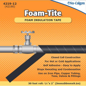 Nu-Calgon 4219-12 Foam-Tite. Foam Insulation Tape
 Nu-Calgon 4219-12 Foam-Tite. Foam Insulation Tape