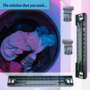 Appli Parts SKK-7AAP Stacking Kit Replacement Compatible with Samsung Washer Dryer Combo 27 in Front Load includes plastic base metal hinges and screws Appli Parts SKK-7AAP Stacking Kit Replacement Compatible with Samsung Washer Dryer Combo 27 in Front Load includes plastic base metal hinges and screws