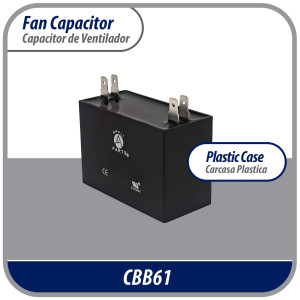 Appli Parts CAP-2.5-250 Fan Capacitor 2.5 mfd (microfarads) uf 250 VAC with 2 Terminal Connections compatible with any brand within the same range capacitance 1-1/2in Width 5/8in Depth 1-3/8in Height