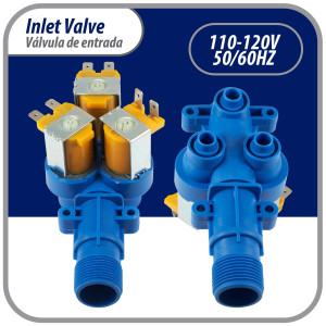 Appli Parts APIV-1311 Water Inlet Valve 1 Inlet 3/4in NPT and 3 Outlets 5/16 in 110-120 V, 50/60 Hz replaces Mabe models 189D3116P017, 189D3116P016, 189D3116P005, WW01F00794 Appli Parts APIV-1311 Water Inlet Valve 1 Inlet 3/4in NPT and 3 Outlets 5/16 in 110-120 V, 50/60 Hz replaces Mabe models 189D3116P017, 189D3116P016, 189D3116P005, WW01F00794