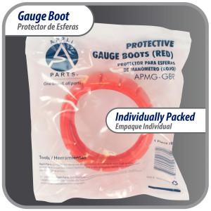 Appli Parts APMG-GBR Protector Rojo 2.5 pulg para Esferas de Manometro Alta presion, para Manom de Refrigeracion y Aire Acondicionado Appli Parts APMG-GBR Protector Rojo 2.5 pulg para Esferas de Manometro Alta presion, para Manom de Refrigeracion y Aire Acondicionado