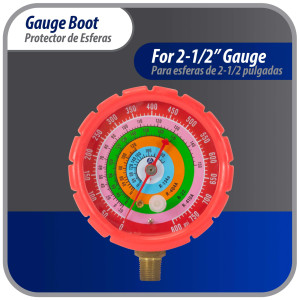 Appli Parts APMG-GBR Protector Rojo 2.5 pulg para Esferas de Manometro Alta presion, para Manom de Refrigeracion y Aire Acondicionado Appli Parts APMG-GBR Protector Rojo 2.5 pulg para Esferas de Manometro Alta presion, para Manom de Refrigeracion y Aire Acondicionado