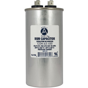 Appli Parts Condensador Capacitor de Marcha 65 Mfd uF (microfaradios) 370VAC o 450VAC CBB65 Universal Aire acondicionado y otras aplicaciones Redondo UL E476928 12cm Alto 5.2cm Ancho CON-65-450 Appli Parts Condensador Capacitor de Marcha 65 Mfd uF (microfaradios) 370VAC o 450VAC CBB65 Universal Aire acondicionado y otras aplicaciones Redondo UL E476928 12cm Alto 5.2cm Ancho CON-65-450