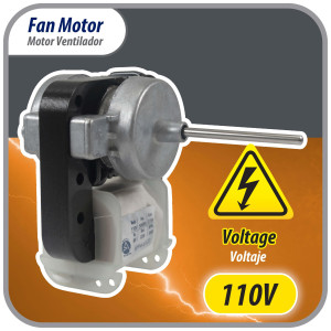 Appli Parts APFM-6122 8 W Motor Ventilador, 110 V, 50/60 Hz, 0.15 A, 3000 rpm, rotacion CCW remplazo Universal para Evaporadores numeros originales DAI6122 y otros Appli Parts APFM-6122 8 W Motor Ventilador, 110 V, 50/60 Hz, 0.15 A, 3000 rpm, rotacion CCW remplazo Universal para Evaporadores numeros originales DAI6122 y otros