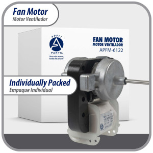 Appli Parts APFM-6122 8 W Motor Ventilador, 110 V, 50/60 Hz, 0.15 A, 3000 rpm, rotacion CCW remplazo Universal para Evaporadores numeros originales DAI6122 y otros Appli Parts APFM-6122 8 W Motor Ventilador, 110 V, 50/60 Hz, 0.15 A, 3000 rpm, rotacion CCW remplazo Universal para Evaporadores numeros originales DAI6122 y otros