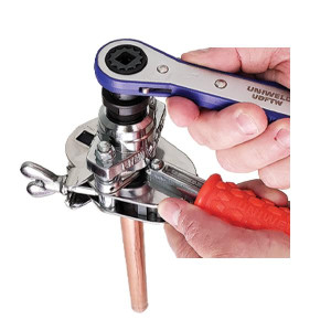 Electrico Manual Expansor  1/8 3/16 1/4 5/16 3/8 1/2 5/8 3/4 O.D. Uniweld UDFT
Incluye UDFTW Llave ratchet 3/4 de 12 puntos
Remplaza 70004
