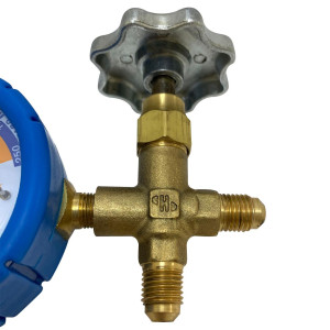 Appli Parts APMG-A2L Manometro Sencillo Baja presion R12/R134/R22/R404 analogo con escala de temperatura en Celsius y conexiones de 1/4 de pulg Appli Parts APMG-A2L Manometro Sencillo Baja presion R12/R134/R22/R404 analogo con escala de temperatura en Celsius y conexiones de 1/4 de pulg
