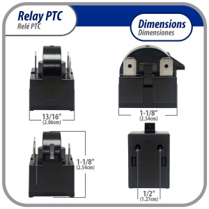Appli Parts APSR-4002P Mini Fridge relay switch 3 pin 4.7 Ohm 110V Universal PTC Start relay replacement part for multiple brands of refrigerators wine cooler Appli Parts APSR-4002P Mini Fridge relay switch 3 pin 4.7 Ohm 110V Universal PTC Start relay replacement part for multiple brands of refrigerators wine cooler