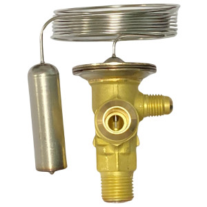 Danfoss 068Z3403 1/4 - 5.5TR Expansion Valve Body, TE 2, R404,R507A, 3/8x1/2 in, Flare, External Equalized, Single-Flow, -40 to 50 F, Capacity determined by Orifice size Sold Separately, 068Z3555