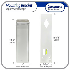 Appli Parts Soporte para montaje en pared de equipos de Aire Acondicionado tipo Ventana hasta 35 kg modelo APAB-2038 incluye kit de fijacion, pernos y gomas