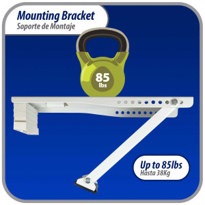 Appli Parts Soporte para montaje en pared de equipos de Aire Acondicionado tipo Ventana hasta 35 kg modelo APAB-2038 incluye kit de fijacion, pernos y gomas