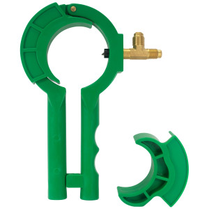 MA-Line MA-49116A Can Tap Valve 3 in 1 for Refrigerant Cans and Additive Cans. Inlcudes 1/2in ACME and 1/4in Flare Fitting with Check Valve