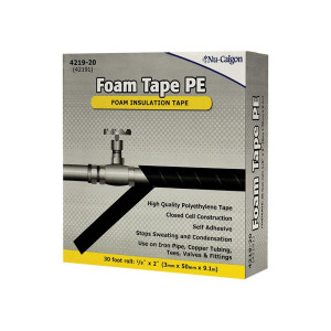 Nu-Calgon 4219-20 Insulation Foam Tape 2 inch x 1/8 inch x 30 foot Roll Nu-Calgon 4219-20 Insulation Foam Tape 2 inch x 1/8 inch x 30 foot Roll