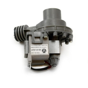 Appli Parts APDP-351BA Bomba Drenaje Lavadora 35 W, 110 V, 60 Hz Remplaza BOL-880 Entrada 1-7/16 pulg (36 mm) Salida 1-3/16 pulg (29 mm)