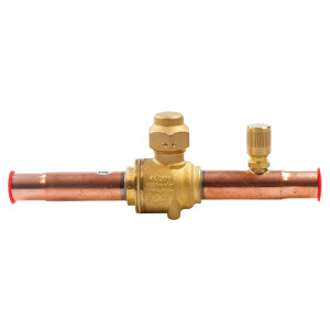 Danfoss 009L7052 1/2in Shut Off Ball Valve ODF GBC 12s Multiple Refrigerant MWP 650psi WT -40F to 300F with 1/4in SAE Schrader Valve Bi-Flow Danfoss 009L7052 1/2in Shut Off Ball Valve ODF GBC 12s Multiple Refrigerant MWP 650psi WT -40F to 300F with 1/4in SAE Schrader Valve Bi-Flow