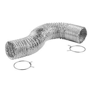 Lambro Ducto Universal Solo 4 pulg X 5 pies (10 cm x 1.5 mts) 495PTC-R Laminado Con Abrazaderas Lambro Ducto Universal Solo 4 pulg X 5 pies (10 cm x 1.5 mts) 495PTC-R Laminado Con Abrazaderas