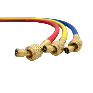 Uniweld HC5SMB 60 pulg, Mangueras para Manometros, Roja, Amarilla y Azul, 1/4 pulg Conexion, para uso en Refrigeracion y Aire Acondicionado, CFC,HCFC,HFC, Soft Magic Barrier Uniweld HC5SMB 60 pulg, Mangueras para Manometros, Roja, Amarilla y Azul, 1/4 pulg Conexion, para uso en Refrigeracion y Aire Acondicionado, CFC,HCFC,HFC, Soft Magic Barrier
