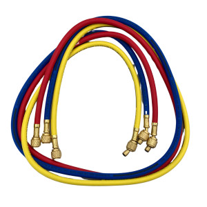 Uniweld HC5SMB 60 pulg, Mangueras para Manometros, Roja, Amarilla y Azul, 1/4 pulg Conexion, para uso en Refrigeracion y Aire Acondicionado, CFC,HCFC,HFC, Soft Magic Barrier Uniweld HC5SMB 60 pulg, Mangueras para Manometros, Roja, Amarilla y Azul, 1/4 pulg Conexion, para uso en Refrigeracion y Aire Acondicionado, CFC,HCFC,HFC, Soft Magic Barrier