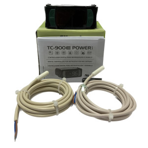 Full Gauge TC-900E Power Controlador Electronico Congelacion. 2 Sensores, 3 Salidas, 1 Entrada Digital, Zumbador Interno, 110/220V Full Gauge TC-900E Power Controlador Electronico Congelacion. 2 Sensores, 3 Salidas, 1 Entrada Digital, Zumbador Interno, 110/220V