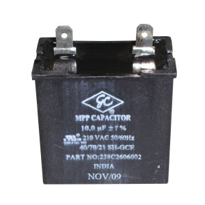 Capacitor GE Mabe WR55X24064 12 Mfd 210 Vac FitsWR62X79 4468471 WR55X20800 WR55X23731 WR62X0079 WR62X10018 WR62X10022 WR62X10040 WR62X10048 WR87X27279 WR62X79 238C2606P002 WR01F02043 203C2799P004