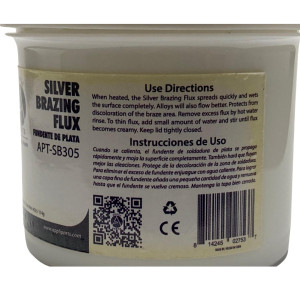 Appli Parts APT-SB305 Fundente de Plata Pequeno 4 Oz, 113.5 g, para metales ferrosos y no ferrosos tales como cobre, bronce, laton y acero inoxidable Appli Parts APT-SB305 Fundente de Plata Pequeno 4 Oz, 113.5 g, para metales ferrosos y no ferrosos tales como cobre, bronce, laton y acero inoxidable