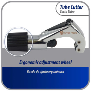 Appli Parts APT-TC274 Corta Tubo para Cobre, Aluminio, Acero, PVC y otros tubos de metal blando desde 1/8 pulg hasta 1-1/8 pulg (4-28 mm) para Profesionales y Bricolaje Appli Parts APT-TC274 Corta Tubo para Cobre, Aluminio, Acero, PVC y otros tubos de metal blando desde 1/8 pulg hasta 1-1/8 pulg (4-28 mm) para Profesionales y Bricolaje