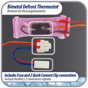 Appli Parts APBT-S2008FP Bimetal Termico Tipo Asiatico 3 Cables Abre 12 C y Cierra -5 C Fusible a 72C Naranja / Rojo / Marron, Remplaza BIM-2008 Termodisco Appli Parts APBT-S2008FP Bimetal Termico Tipo Asiatico 3 Cables Abre 12 C y Cierra -5 C Fusible a 72C Naranja / Rojo / Marron, Remplaza BIM-2008 Termodisco