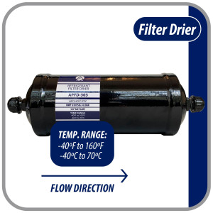 Appli Parts APFD-303 Filtro Secador 3/8 pulg para linea Liquido para Sistemas de Refrigeracion y aire acondicionado 303 SAE Rosca Universal Unidireccional 267mm Largo 100mm Ancho Appli Parts APFD-303 Filtro Secador 3/8 pulg para linea Liquido para Sistemas de Refrigeracion y aire acondicionado 303 SAE Rosca Universal Unidireccional 267mm Largo 100mm Ancho
