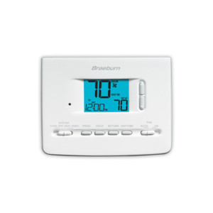 Braeburn Thermostat 2020NC, 1h/1c 5-2 Day Programmable C and F Display 2 inch