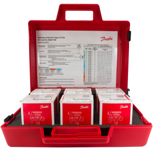 Danfoss 068Z7100 Valvula de Expansion Kit T 2, TE 2, incluye 1 x 068Z3206, 1 x 068Z3209, 1 x 068Z3400, 1 x 068Z3403, 1 x 068Z3346, 1 x 068Z3348,1 x 068-2002, 1 x 068-2003, 1 x 068-2010,  2 x 068-2015, 2 x 068-2006, 1 x 068-2007, 1 x 068-2008, 1 x 068