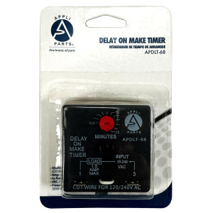 Appli Parts APDLT-68 Retardador de Tiempo en Arranque 0.03 min a 10 min, 18-240 V, AC/DC, 50/60 Hz, 0.04-1.5 A, Remplazo Universal Appli Parts APDLT-68 Retardador de Tiempo en Arranque 0.03 min a 10 min, 18-240 V, AC/DC, 50/60 Hz, 0.04-1.5 A, Remplazo Universal