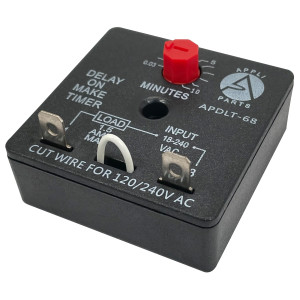 Appli Parts APDLT-68 Retardador de Tiempo en Arranque 0.03 min a 10 min, 18-240 V, AC/DC, 50/60 Hz, 0.04-1.5 A, Remplazo Universal Appli Parts APDLT-68 Retardador de Tiempo en Arranque 0.03 min a 10 min, 18-240 V, AC/DC, 50/60 Hz, 0.04-1.5 A, Remplazo Universal
