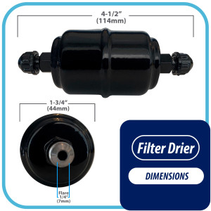 Appli Parts APFD-032 Filtro Secador 1/4 pulg para linea Liquido para Sistemas de Refrigeracion y aire acondicionado 032 SAE Rosca Universal Unidireccional 102mm Largo 25mm Ancho Appli Parts APFD-032 Filtro Secador 1/4 pulg para linea Liquido para Sistemas de Refrigeracion y aire acondicionado 032 SAE Rosca Universal Unidireccional 102mm Largo 25mm Ancho