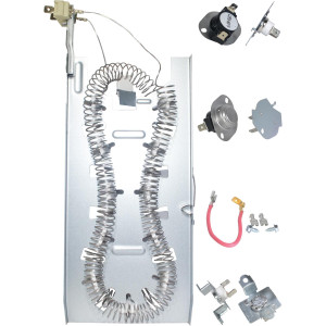 Appli Parts 3387747 Heating Element Kit Replacement for Whirlpool Dryers and other models Includes 1 x 3387747 dryer heating element, 1 x Thermostat 279816AP, 1 x 279973AP and 3392519AP Thermal Fuse
