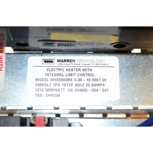 Resistencia Para Evaporadora 240v/1ph 5kw 20amp 1 Etapa 
Sirve: MAYHTR1A05BKRA JAYHTR1A05BKRA WEHK05A CHE2-05B EHK05B 
 Resistencia Para Evaporadora 240v/1ph 5kw 20amp 1 Etapa 
Sirve: MAYHTR1A05BKRA JAYHTR1A05BKRA WEHK05A CHE2-05B EHK05B